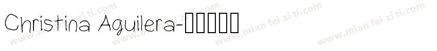 Christina Aguilera字体转换